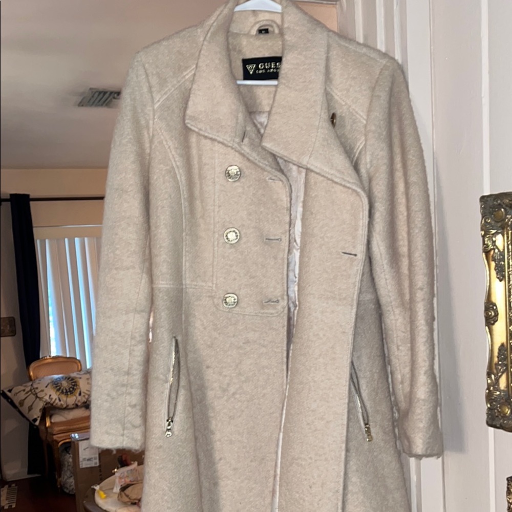 GUESS Women's Beige Trench Coat